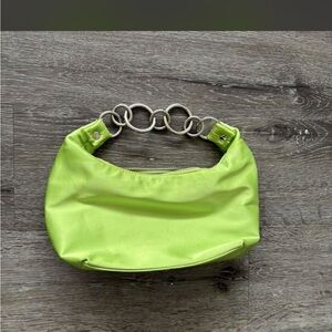 Neon Green Chain-Handle Women's Clutch